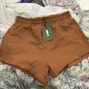 Daily Drills Brown Women Shorts